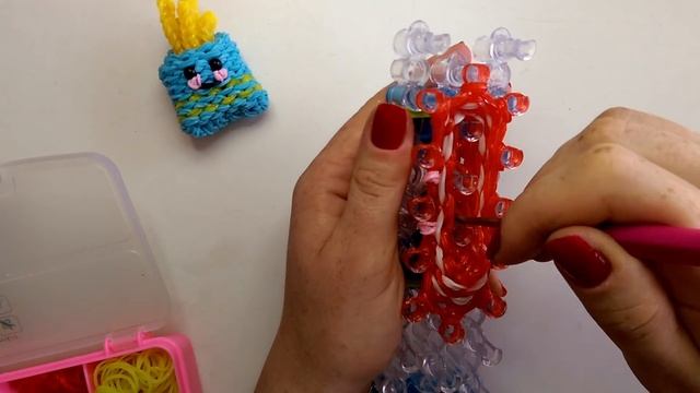 КАРТОШКА ФРИ из резинок 3D FRENCH FRIES Rainbow loom bands tutorial for kids DIY