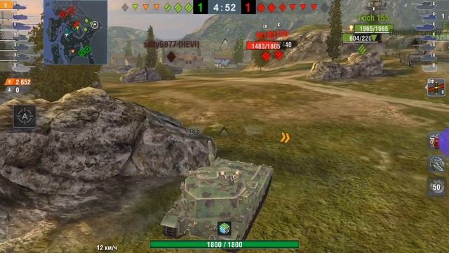 WoT Blitz обзор танка FV215b 183 как набивать много урoна 9000 ДМ
