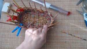 Новогодние сани из бумажных трубочек. 2 часть - Плетем боковины. Онлайн занятие. 02.12.20