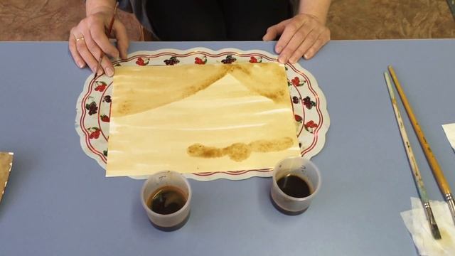 Нетрадиционное рисование. Горный пейзаж смотреть онлайн