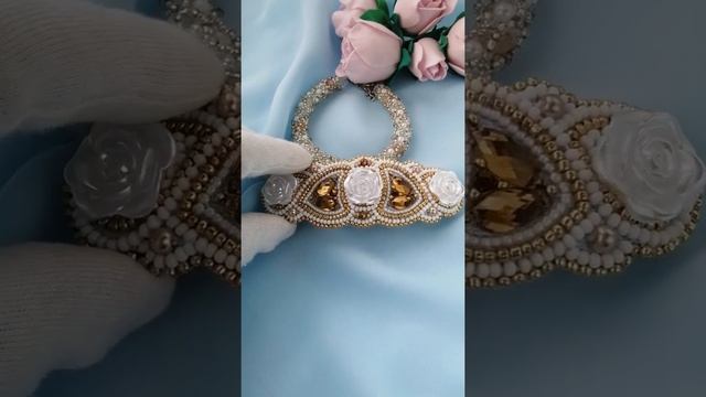 Hair Barrette and crystal bracelet set. Заколка ручной работы и браслет. Hair Clip