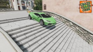 Машины против Ступенек – BeamNG.Drive - Crazy Crash Car