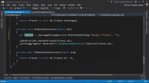 84 - Interacting with Dialogs in MVVM - Display a Dialog When Deleting a Friend