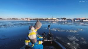 Компас SEA-PRO для электромотора. Лебедка против электромотора SEA-PR0 PL65 зимой. КОРПУС выдержал