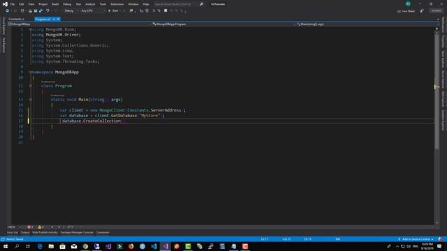 MongoDB C# Client - Getting Started смотреть онлайн