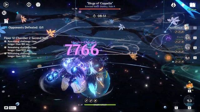 Neuvillette + National Yelan "Showcase" | 4.1 Abyss Floor 12 смотреть онлайн