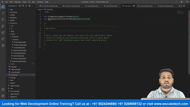 Converting an HTML Template into Laravel Project | Explained in Hindi | Laravel 8 Tutorial #22