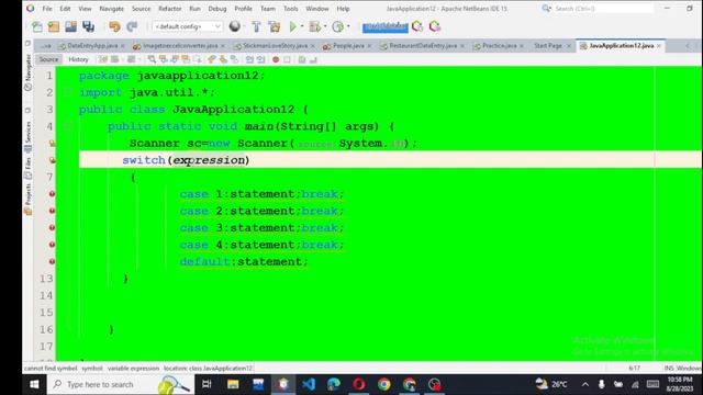 Switch statement in java | netbeans #javaprogramming смотреть онлайн