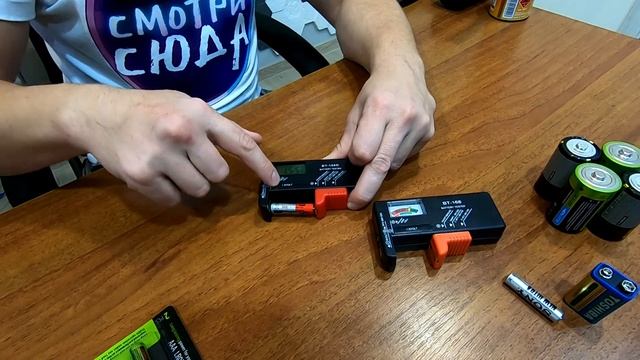 Тестер для проверки батареек | Цифровой тестер с Aliexpress