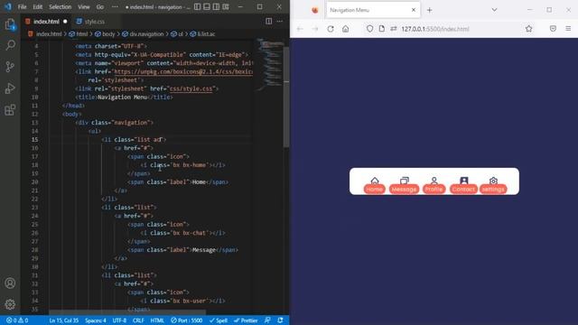 Bottom Navigation Bar using html, css & javaScript | CSS Javascript Navbar @ravied смотреть онлайн