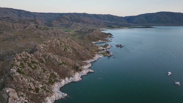 Бухтарминское водохранилище - Нарымский хребет - После заката