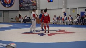 Первенство России по самбо 2023г. вес 50 кг. 1/2 финала девушки