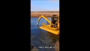 Мини земснаряд чистка прудов, водоёмов, откачка ила, углубление водоёмов.