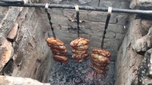 Крылышки в соусе барбекю//Хычина в тандыре