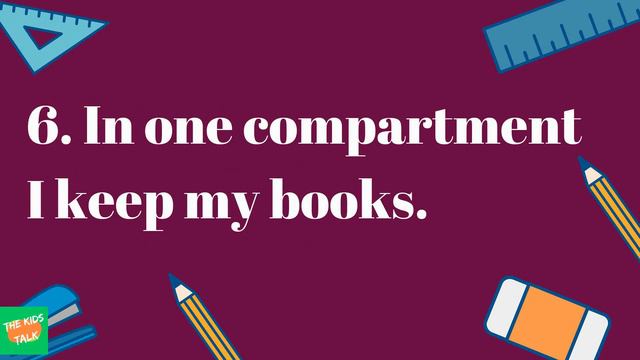 10 Easy lines on My School Bag in English for kids смотреть онлайн