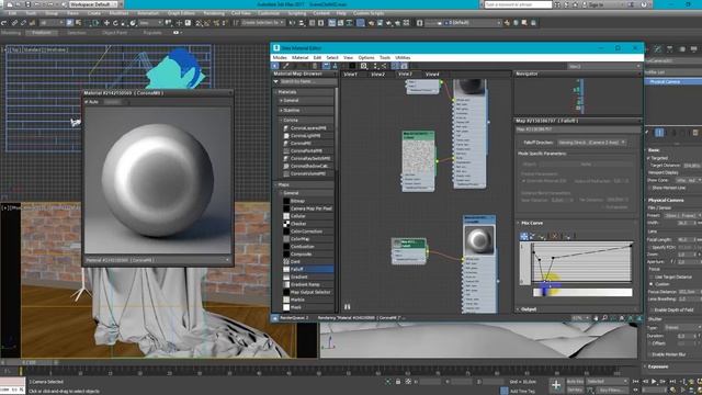 Материал ткани: Шёлк в Corona Renderer & 3Ds Max | Уроки как сделать архитектурная визуализация