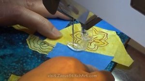 Pro Sewing Hacks: #22 | Raw Edge Applique (REA)  Painter's Tape  for small scraps | | ZSA Tutorials