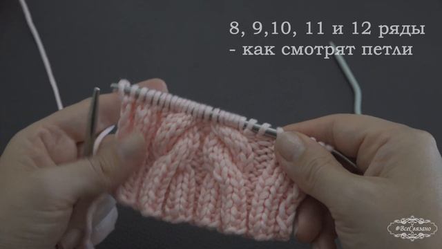 Узор Косы спицами "Любимые".  Простые и необычные косы спицами