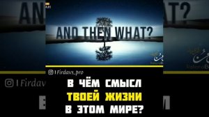 В чем смысл твоей жизни в этом мире? Мухаммад Хоблос!!!