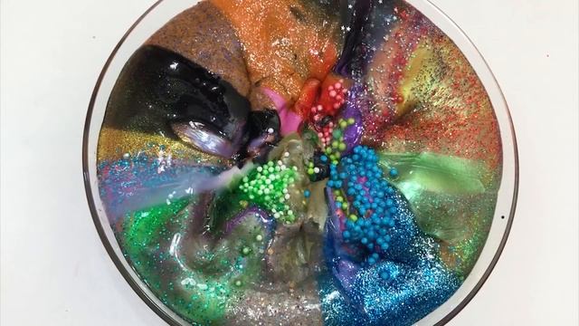 MIXING ALL MY SLIMES!! SLIMESMOOTHIE! SATISFYING SLIME ! 9