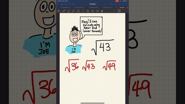 Estimating Square Roots using upper and lower bounds смотреть онлайн