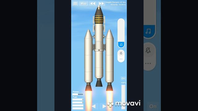 Сделал зонд с носителем и запустил его на орбиту Spaceflight Simulator