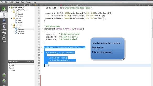 QT Creator - QMouseEvent For QLineEdit