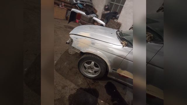 ПОКРАСКА В СЕРЕБРО*Nissan Sunny*Цвет Снежная Королева