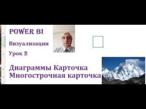 Диаграммы карточка и многострочная карточка Power BI #ДиаграммыкарточкамногострочнаякарточкаPowerBI