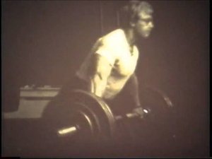 80-е тренировка тяжелоатлетов. Георгий Зобач