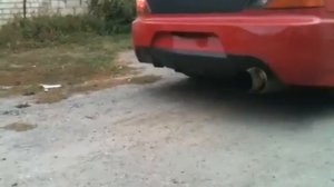 Супер выхлоп "Mitsubishi Lancer Evolution"