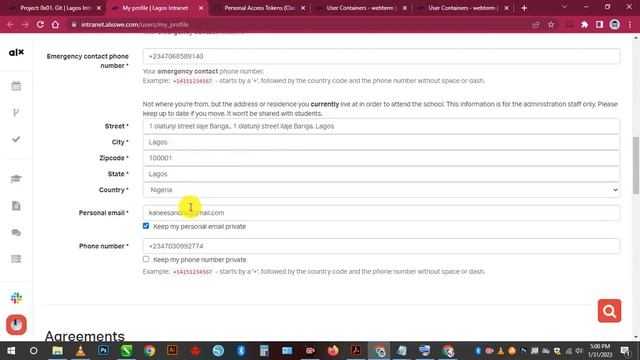 0x01 Git Step 2 Update your profile on the Intranet смотреть онлайн