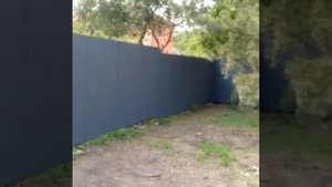 Забор с Профнастила цвет Серый графит