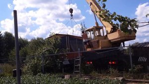 выгрузка бани из Пестово'обзор