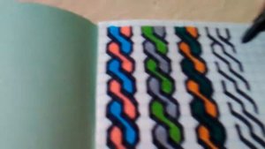 Учимся рисовать косички по клеточкам =}