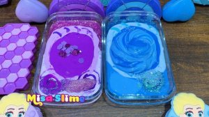 PURPLE vs BLUE ! Mixing random into STOREBOUGHT  slime!Satisfying Misa slime #333