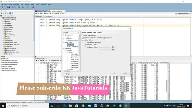 How to enable Line numbers in  Oracle SQL Developer ? || Oracle SQL Developer Tutorial