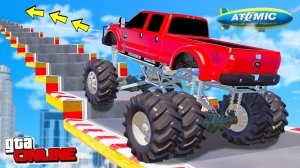 КАК ДАЛЕКО СМОЖЕТ ЧИТЕРСКИЙ БИГФУТ ЗАБРАТЬСЯ ПО СТУПЕНЬКАМ ЛЕСТНИЦЫ В ГТА 5 МОДЫ!