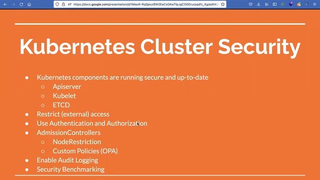Meetup 29/10/2022 - Kubernetes Security Best practices смотреть онлайн