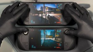 Cyberpunk 2077 | Steam Deck OLED Gameplay | Steam OS | OLED Vs LCD Comparison