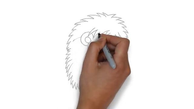 как нарисовать ежика, how to draw a hedgehog смотреть онлайн