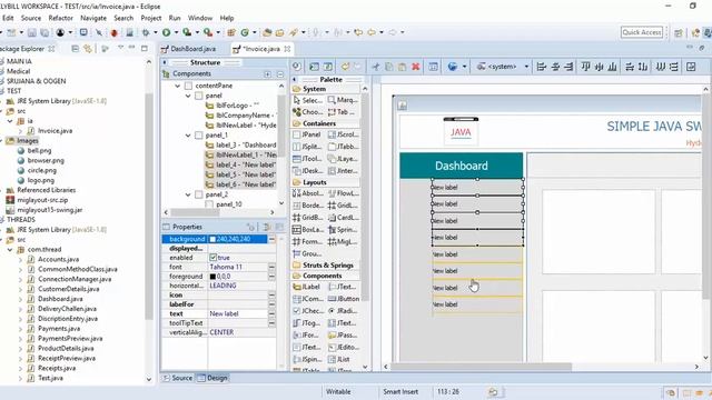 BEAUTIFUL UI DESIGN JAVA AWT SWT SWINGS WINDOWS BUILDER PART 6 - Intact Abode смотреть онлайн
