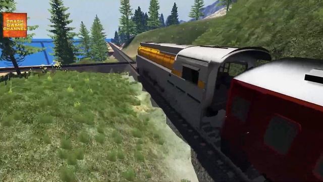 Steam Train Crashes #9 BeamNG Drive