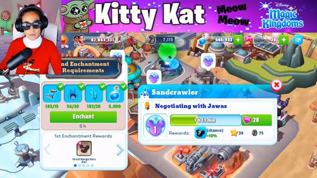 Kitty Kat Livestream! UNLOCKED BABY YODA! Mandalorian Disney Magic Kingdoms! 12 Christmas Sweaters! смотреть онлайн