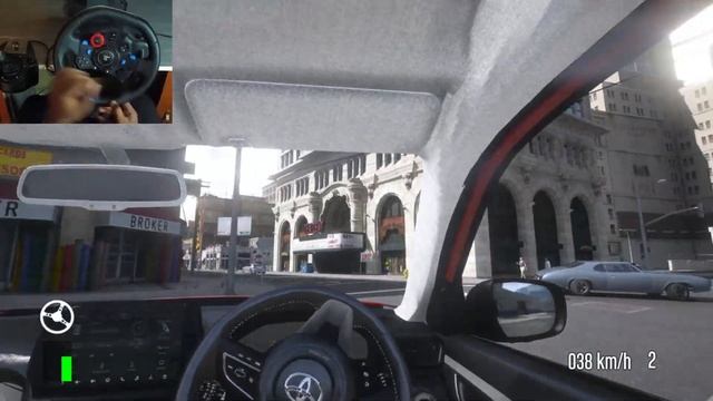 GTA 5 : Toyota Hyryder Hyper Driving in POV | Logitech g29 смотреть онлайн