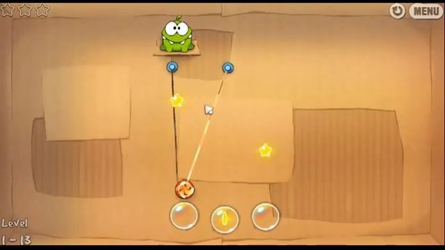 Прохождение игры cut the rope (Видео прохождения игры Перережь веревку) смотреть онлайн
