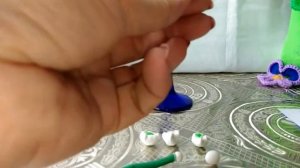 Ландыш из лёгкого пластилина