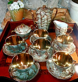 Польский кофейный фарфоровый сервиз Cmielow