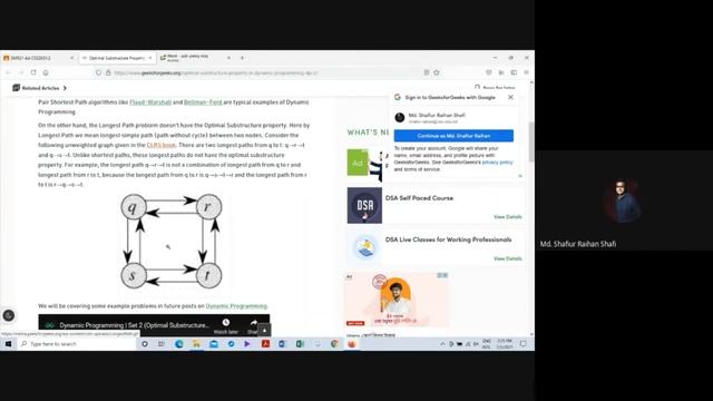 Optimal Substructure Property in Dynamic Programming - Explained with Example from GeeksforGeeks.or