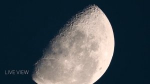 Celestron Astromaster 130EQ Telescope - Zooming in on the First Quarter Moon